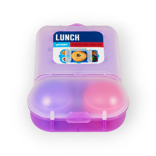 Picture of SMASH RUBBISH FREE LUNCH BOX PINK